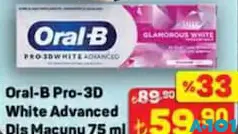 ORAL-B PRO-3D WHİTE ADVANCED DİŞ MACUNU 75 ML ORAL-B PRO-3D WHİTE ADVANCED DİŞ MACUNU 75 ML